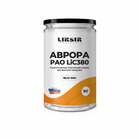 ЛИКСИР АВРОРА PAO LiC380 - синтетическая смазка для роликов линейных систем станков